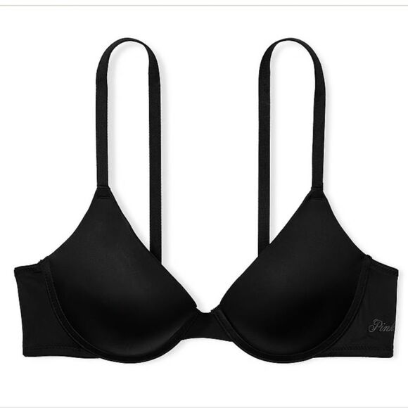 1054 Pink Victoria's Secret Wear Everywhere Push-Up Bra Sz 34DD - Picture 1 of 5